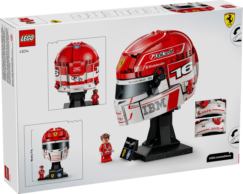 LEGO® Editions Scuderia Ferrari HP Charles Leclerc Helmet 43014 ...