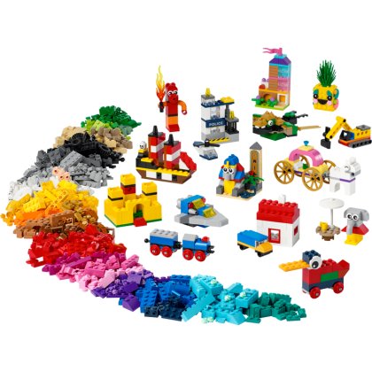 LEGO® Classic 90 Years of Play 11021 Building Kit with 15 Toys for Kids (1,100 Pieces) LEGO® Classic 90 Years of Play 11021 Building Kit with 15 Toys for Kids (1,100 Pieces)