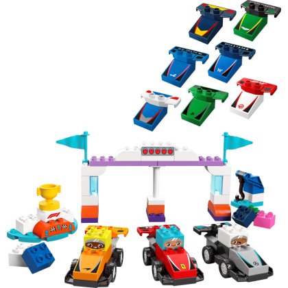 LEGO® DUPLO® Town F1® Team Race Cars & Drivers Building Toy for Family Fun 10445 LEGO® DUPLO® Town F1® Team Race Cars & Drivers Building Toy for Family Fun 10445