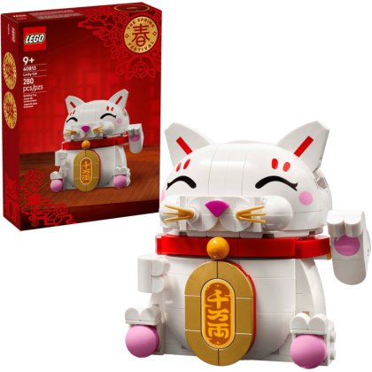 LEGO® Lucky Cat Good Luck Decor Piece Building Kit 40813 LEGO® Lucky Cat Good Luck Decor Piece Building Kit 40813