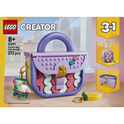 LEGO® Creator 3 in 1 Art Fashion Bag with Storage 31391 LEGO® Creator 3 in 1 Art Fashion Bag with Storage 31391
