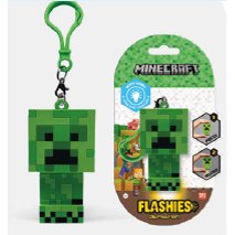 3D Keychain With Led Flashlight Paw Minecraft