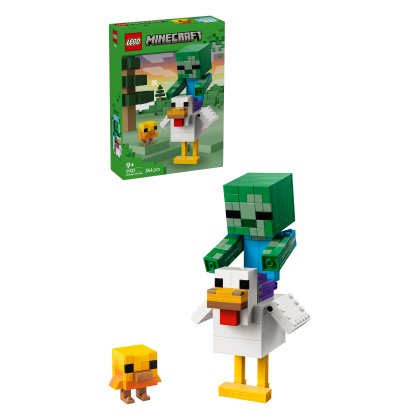 LEGO Minecraft Chicken Jockey Building Toy Decor 21582 LEGO Minecraft Chicken Jockey Building Toy Decor 21582
