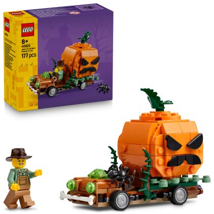 LEGO Jack-O-Lantern Pickup Truck Halloween Craft Toy Set 40822 LEGO Jack-O-Lantern Pickup Truck Halloween Craft Toy Set 40822