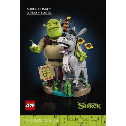 LEGO Shrek: Shrek, Donkey & Puss in Boots Figure Kit 72423 LEGO Shrek: Shrek, Donkey & Puss in Boots Figure Kit 72423
