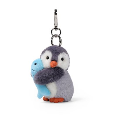 Fishing Glacier Penguin Bag Charm