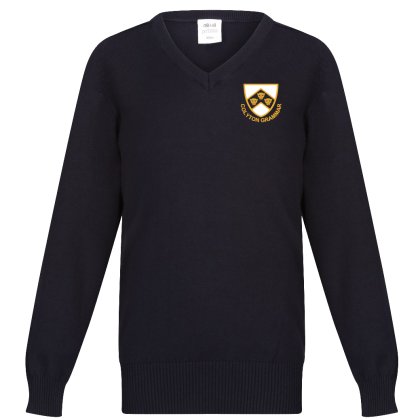 Colyton Grammar Girls Cotton V-Neck Pullover Colyton Grammar Girls Cotton V-Neck Pullover