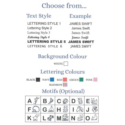 Woven Name Labels