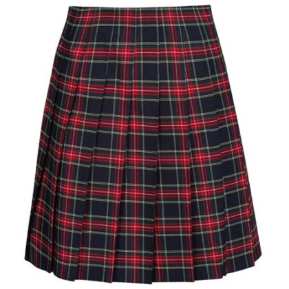 Senior Stitch Down Pleat Tartan Skirt Senior Stitch Down Pleat Tartan Skirt