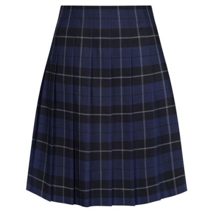 Senior Stitch Down Pleat Tartan Skirt Senior Stitch Down Pleat Tartan Skirt