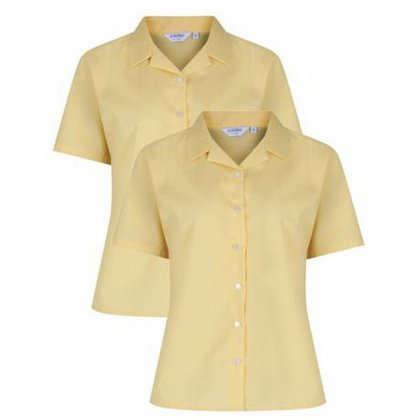 Short Sleeve Non Iron Rever Blouse Twin Pack from Trutex Short Sleeve Non Iron Rever Blouse Twin Pack from Trutex