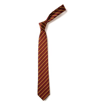 Maroon/Gold Striped School Tie Maroon/Gold Striped School Tie