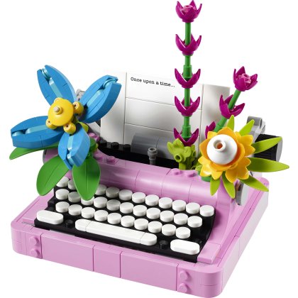Typewriter with Flowers Typewriter with Flowers