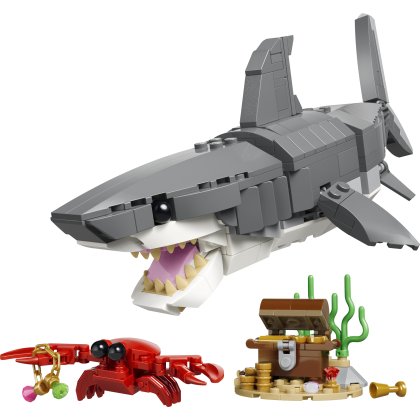 Fierce Shark with a Treasure Chest Fierce Shark with a Treasure Chest