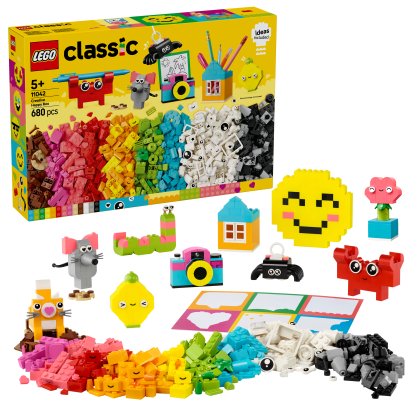LEGO® Classic Creative Happy Box Colourful Building Bricks Toy 11042 LEGO® Classic Creative Happy Box Colourful Building Bricks Toy 11042