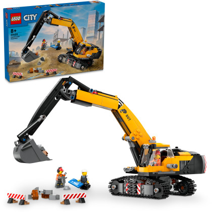 Yellow Construction Excavator Yellow Construction Excavator