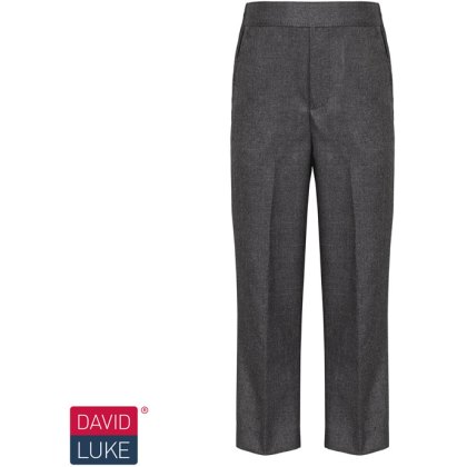 David Luke Pull Up Slim Fit School Trouser David Luke Pull Up Slim Fit School Trouser