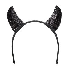 Black Sequin Devil Horns Black Sequin Devil Horns