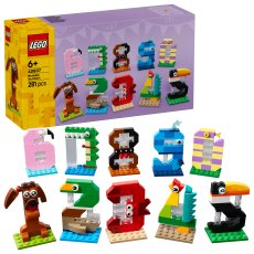 LEGO® Birthday Numbers Animal Decor 40807