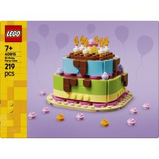 LEGO® Birthday Party Cake with Decorations, Fun Gift Set, Table Decor 40815