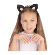 Black Sequin Cat Ears Black Sequin Cat Ears