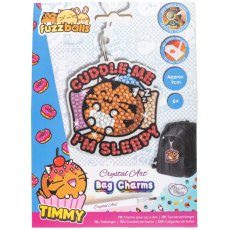 Crystal Art Bag Charm - Cuddle Me I'm Sleepy