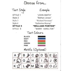Woven Name Labels
