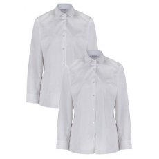 Katie Collar Long Sleeve Twin Pack Non Iron from Trutex Katie Collar Long Sleeve Twin Pack Non Iron from Trutex