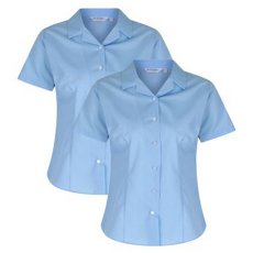Short Sleeve Rever Fitted Blouse Twin Pack from Trutex Short Sleeve Rever Fitted Blouse Twin Pack from Trutex