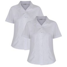 Short Sleeve Rever Fitted Blouse Twin Pack from Trutex Short Sleeve Rever Fitted Blouse Twin Pack from Trutex
