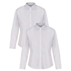 Long Sleeve Fitted Blouse Twin Pack from Trutex Long Sleeve Fitted Blouse Twin Pack from Trutex