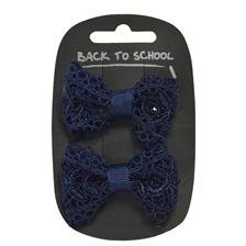 2 Lacy Hair Bows 2 Lacy Hair Bows