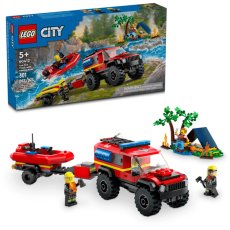 4x4 Fire Truck with Rescue Boat