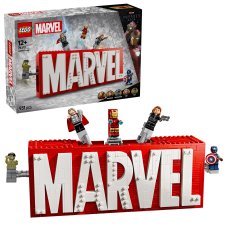 MARVEL Logo & Minifigures MARVEL Logo & Minifigures