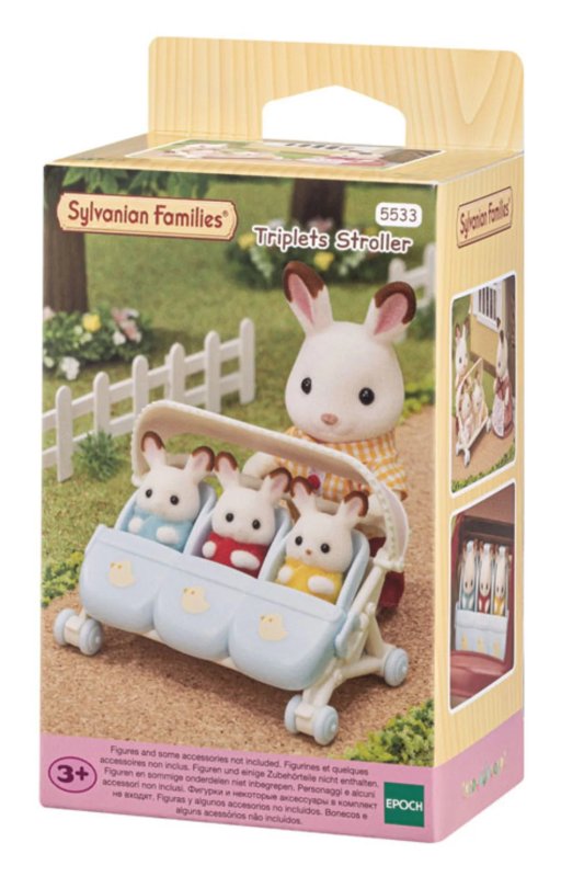 sylvanian families wandelwagen drieling 5533