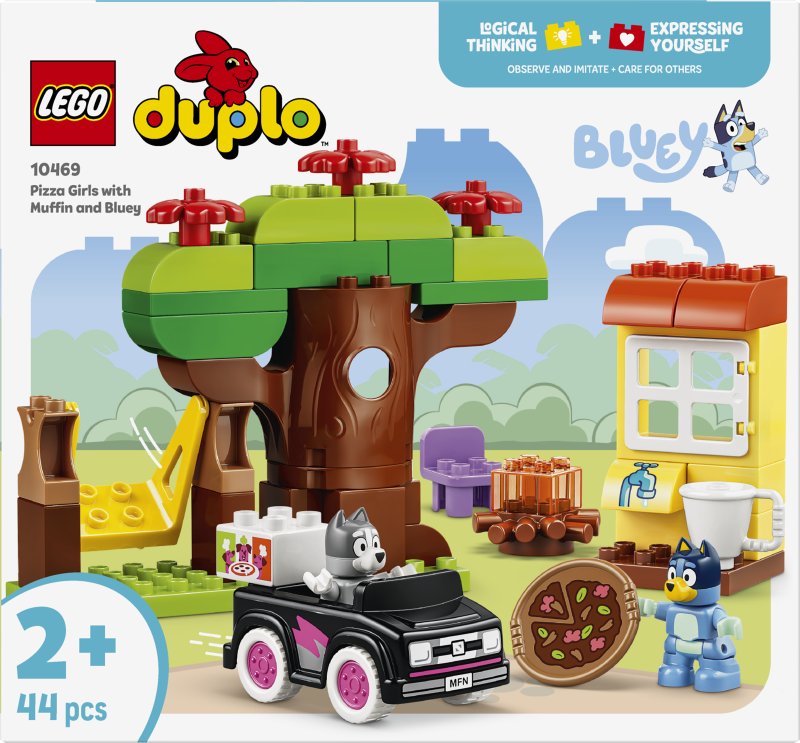 LEGO® DUPLO® Bluey Pizza Girls with Muffin and Bluey 10469 LEGO® DUPLO® Bluey Pizza Girls with Muffin and Bluey 10469