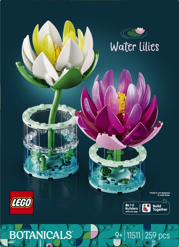 LEGO® Botanicals Water Lilies Flower Building Set 11511 LEGO® Botanicals Water Lilies Flower Building Set 11511