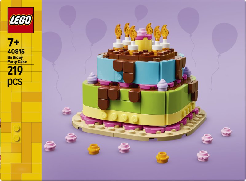 LEGO® Birthday Party Cake with Decorations, Fun Gift Set, Table Decor 40815 LEGO® Birthday Party Cake with Decorations, Fun Gift Set, Table Decor 40815