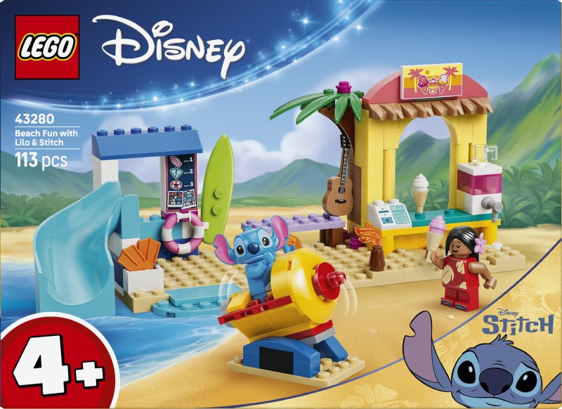 LEGO® Disney Beach Fun with Lilo & Stitch 43280 LEGO® Disney Beach Fun with Lilo & Stitch 43280