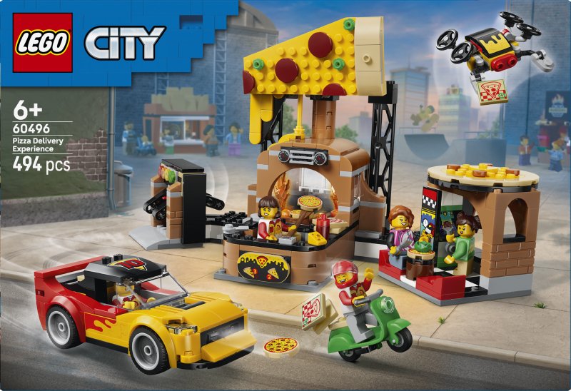 LEGO® City Pizza Delivery Experience with Vehicles - 60496 LEGO® City Pizza Delivery Experience with Vehicles - 60496