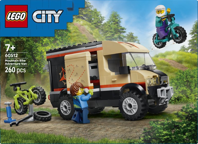 LEGO® City Mountain Bike Adventure Van - Toy Vehicle 60512 LEGO® City Mountain Bike Adventure Van - Toy Vehicle 60512