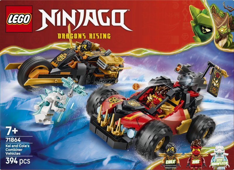 LEGO® NINJAGO® Kai and Cole’s Combiner Vehicles Toy 71864 LEGO® NINJAGO® Kai and Cole’s Combiner Vehicles Toy 71864