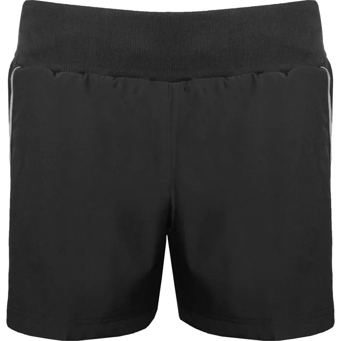 111887 Performance Female Training Shorts BlackSilver 1