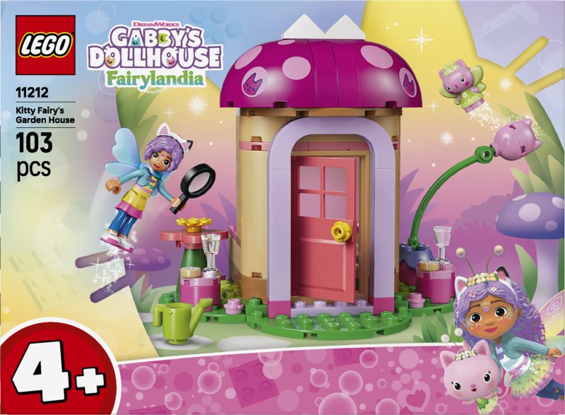 LEGO Gabby's Dollhouse Kitty Fairy's Garden House Toy 11212 LEGO Gabby's Dollhouse Kitty Fairy's Garden House Toy 11212