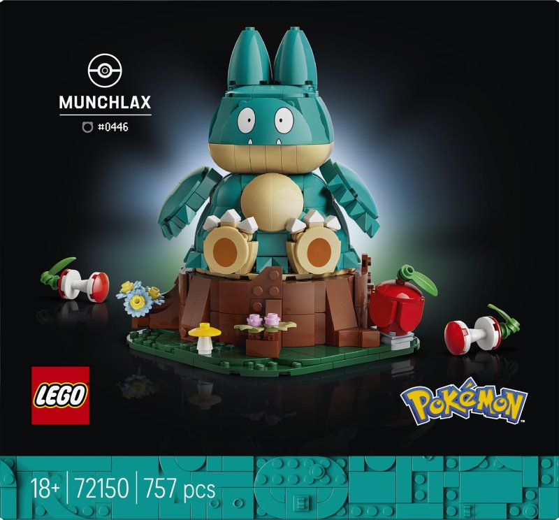 LEGO Pokemon Munchlax Figure Decor Building Set 72150 LEGO Pokemon Munchlax Figure Decor Building Set 72150