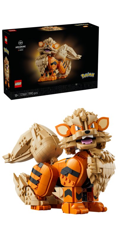 LEGO Pokemon Arcanine Pokemon Figure Building Set 72160 LEGO Pokemon Arcanine Pokemon Figure Building Set 72160