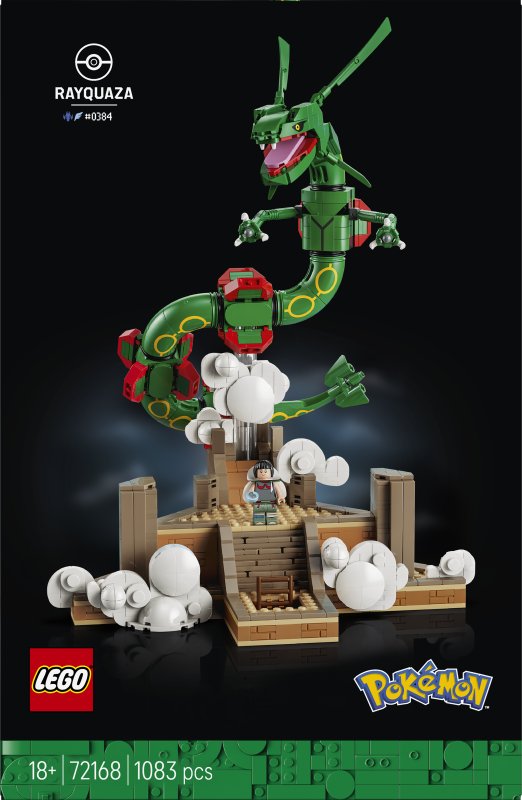LEGO Pokemon Rayquaza Decor Figure Building Set 72168 LEGO Pokemon Rayquaza Decor Figure Building Set 72168