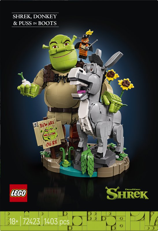LEGO Shrek: Shrek, Donkey & Puss in Boots Figure Kit 72423 LEGO Shrek: Shrek, Donkey & Puss in Boots Figure Kit 72423