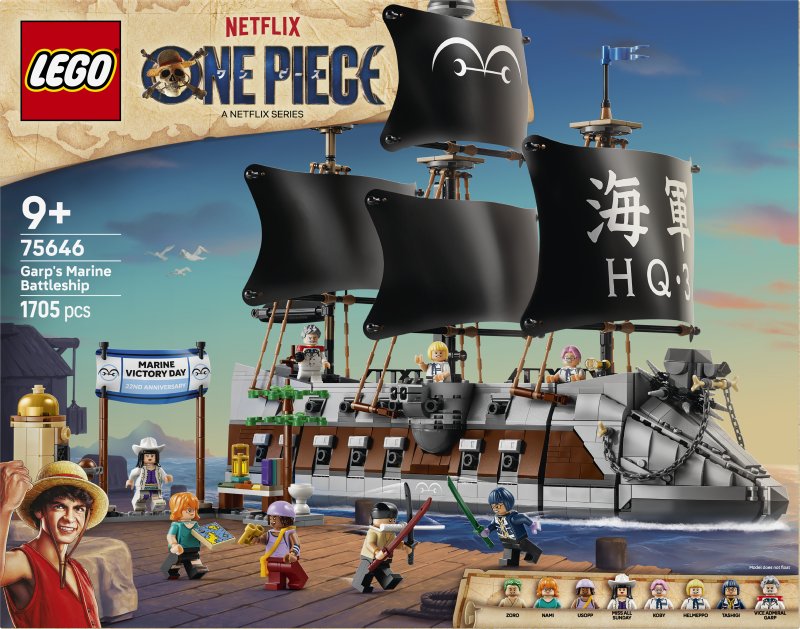LEGO ONE PIECE Garp's Marine Battleship Building Toy 75646 LEGO ONE PIECE Garp's Marine Battleship Building Toy 75646
