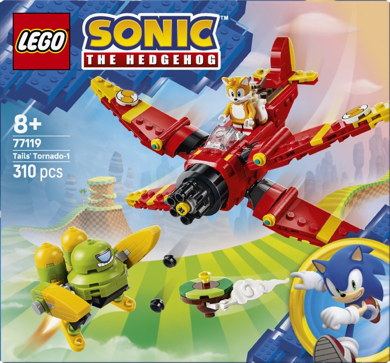 LEGO Sonic the Hedgehog Tails? Tornado-1 Toy 77119 LEGO Sonic the Hedgehog Tails? Tornado-1 Toy 77119